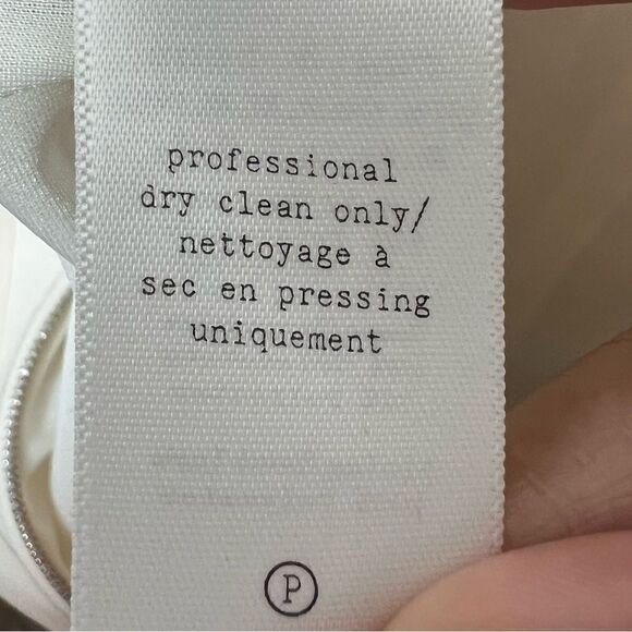 Rag & Bone Ivory/Black Colorblock Metallic Trim Dupont Sheath Dress Size 8 - Picture 12 of 12